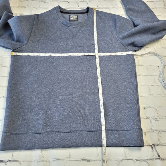 32 degreez Heat Men’s gray crewneck pullover sweater size M - Picture 8 of 11